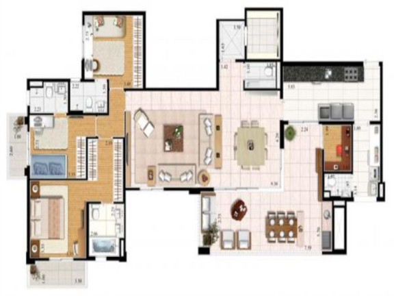 Imagem Apartamento com 4 Quartos à Venda, 177 m² em Campestre - Santo André Imagem Apartamento com 4 Quartos à Venda, 177 m² em Campestre - Santo André
