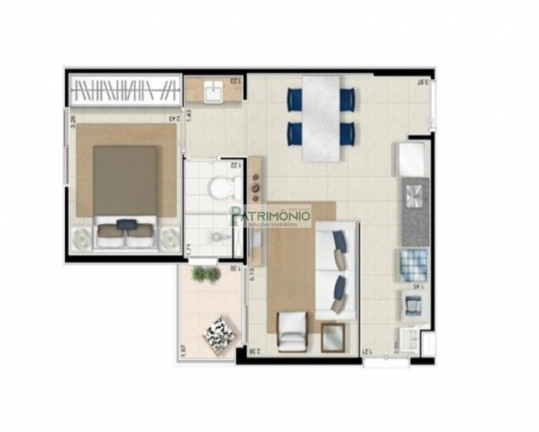 Imagem Imóvel com 1 Quarto à Venda, 39 m² em Connect Urban - Campinas