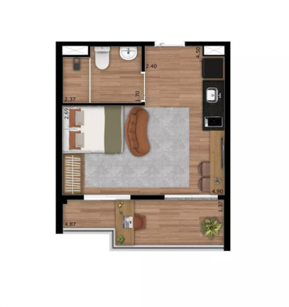 Imagem Apartamento com 1 Quarto à Venda, 58 m² em Pinheiros - São Paulo