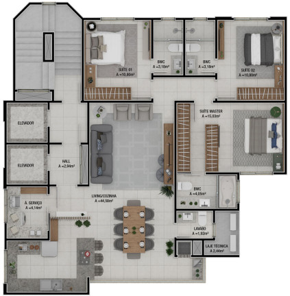 Imagem Apartamento com 3 Quartos à Venda, 121 m² em Pioneiros - Balneário Camboriú Imagem Apartamento com 3 Quartos à Venda, 121 m² em Pioneiros - Balneário Camboriú