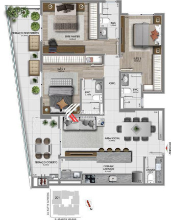 Imagem Apartamento com 3 Quartos à Venda, 109 m² em Canto - Florianópolis