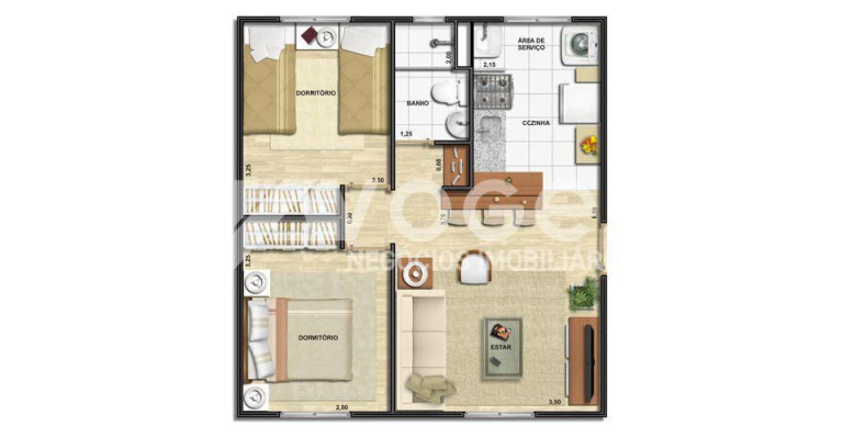 Imagem Apartamento com 2 Quartos à Venda, 42 m² em São Miguel - Sao Leopoldo Imagem Apartamento com 2 Quartos à Venda, 42 m² em São Miguel - Sao Leopoldo