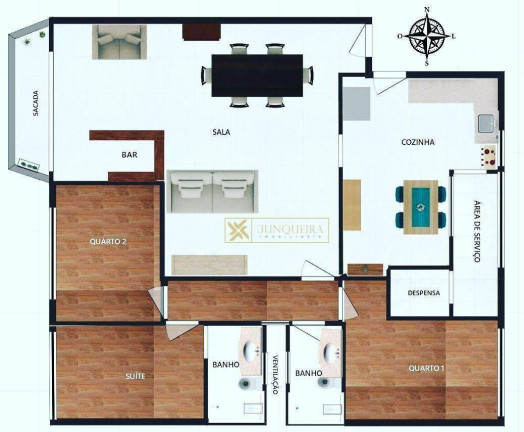 Imagem Apartamento com 3 Quartos à Venda, 125 m² em Centro - Florianópolis