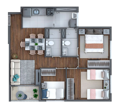 Imagem Imóvel com 2 Quartos à Venda, 58 m² em Jardim Marajoara - São Paulo Imagem Imóvel com 2 Quartos à Venda, 58 m² em Jardim Marajoara - São Paulo