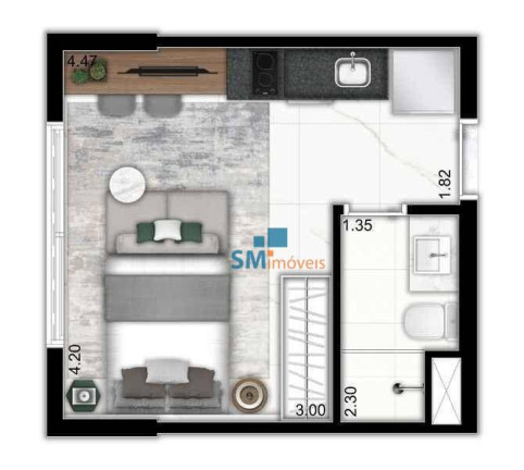 Imagem Apartamento com 1 Quarto à Venda, 21 m² em Paraíso - São Paulo