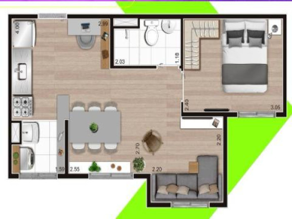 Imagem Apartamento com 2 Quartos à Venda, 35 m² em Mooca - São Paulo