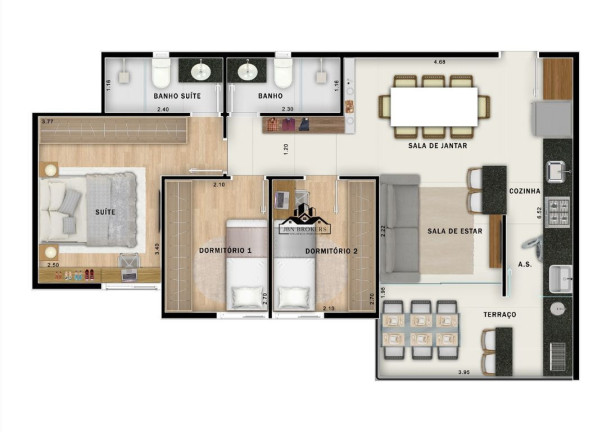 Imagem Apartamento com 3 Quartos à Venda, 65 m² em Vila Assunção - Santo André