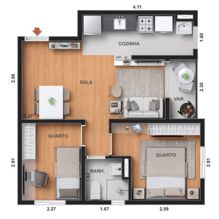 Imagem Imóvel com 1 Quarto à Venda, 35 m² em Todos Os Santos - Rio De Janeiro