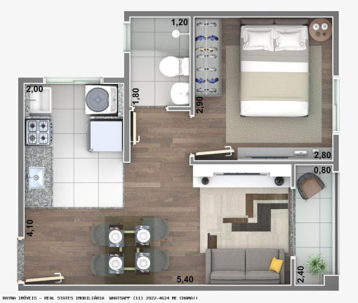 Imagem Apartamento com 1 Quarto à Venda, 43 m² em Jardim Oriental - São Paulo