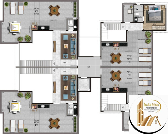 Imagem Apartamento com 3 Quartos à Venda, 55 m² em Itapoã - Belo Horizonte