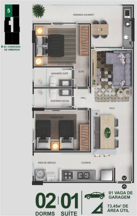 Imagem Apartamento com 2 Quartos à Venda, 73 m² em Centro - Itanhaem Imagem Apartamento com 2 Quartos à Venda, 73 m² em Centro - Itanhaem