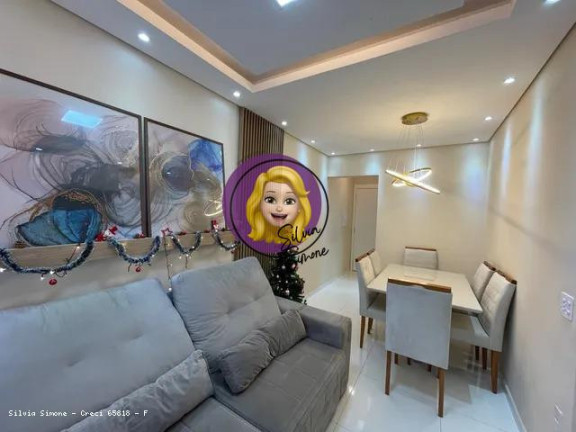 Apartamento com 2 Quartos à Venda, 49 m² em Castelo - Santos