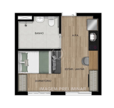 Imagem Apartamento com 1 Quarto à Venda, 26 m² em Penha De França - São Paulo