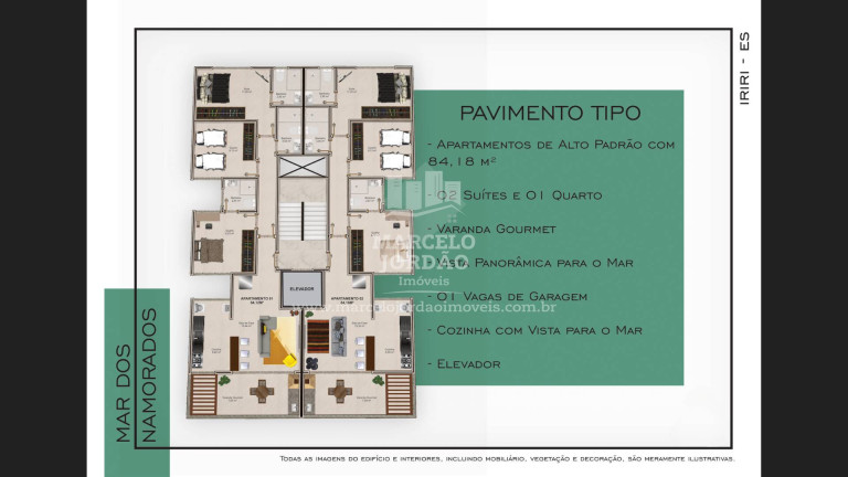 Imagem Apartamento com 3 Quartos à Venda, 84 m² em Balneário De Iriri - Anchieta