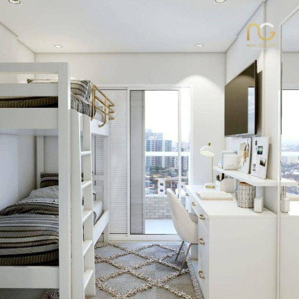 Imagem Apartamento com 1 Quarto à Venda, 39 m² em Vila Guilhermina - Praia Grande