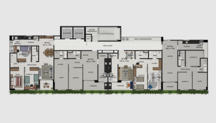 Imagem Apartamento com 2 Quartos à Venda, 64 m² em Poço - Recife