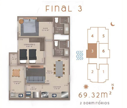 Imagem Apartamento com 2 Quartos à Venda, 69 m² em Guilhermina - Praia Grande Imagem Apartamento com 2 Quartos à Venda, 69 m² em Guilhermina - Praia Grande