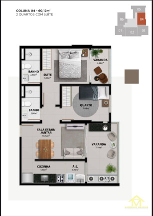 Imagem Apartamento com 2 Quartos à Venda, 60 m² em Jockey De Itaparica - Vila Velha