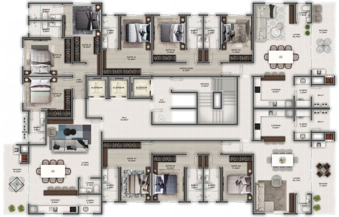 Imagem Apartamento com 3 Quartos à Venda, 12.300 m² em Itapema - Itapema