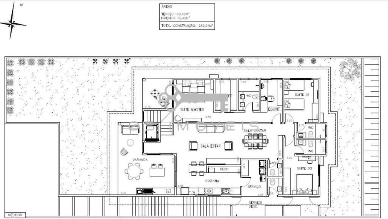 Imagem Casa de Condomínio com 3 Quartos à Venda,  em Granja Viana - Cotia