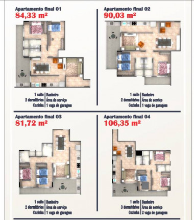 Imagem Apartamento com 3 Quartos à Venda, 106 m² em Vila Caiçara - Praia Grande Imagem Apartamento com 3 Quartos à Venda, 106 m² em Vila Caiçara - Praia Grande