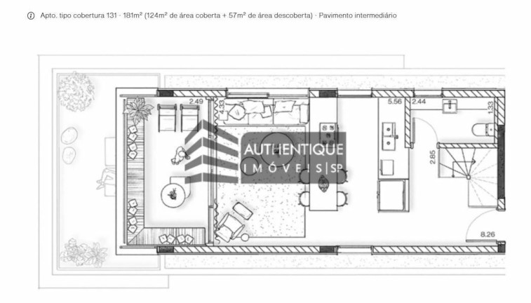 Imagem Cobertura com 2 Quartos à Venda, 179 m² em Itaim Bibi - São Paulo