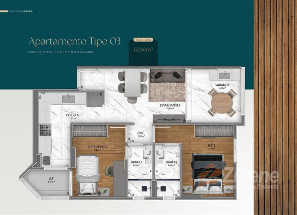 Imagem Apartamento com 2 Quartos à Venda, 66 m² em Enseada Azul - Guarapari