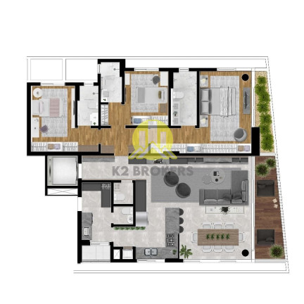 Imagem Apartamento com 3 Quartos à Venda, 152 m² em água Verde - Curitiba Imagem Apartamento com 3 Quartos à Venda, 152 m² em água Verde - Curitiba