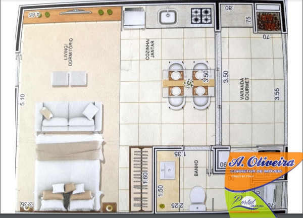 Imagem Apartamento com 1 Quarto à Venda, 35 m² em Perequê Açu - Ubatuba Imagem Apartamento com 1 Quarto à Venda, 35 m² em Perequê Açu - Ubatuba