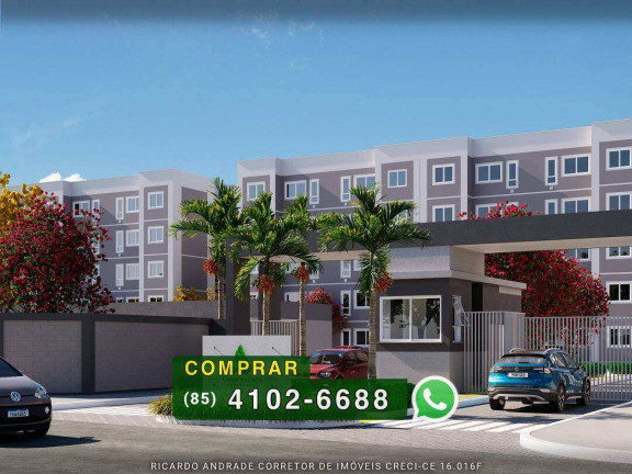 Apartamento com 2 Quartos à Venda, 40 m² em Pajuçara - Maracanaú