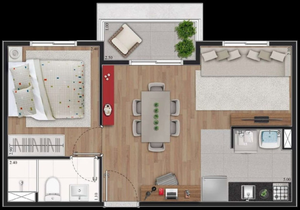Imagem Imóvel com 2 Quartos à Venda, 49 m² em Vila Santa Catarina - São Paulo Imagem Imóvel com 2 Quartos à Venda, 49 m² em Vila Santa Catarina - São Paulo
