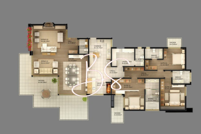 Imagem Apartamento com 3 Quartos à Venda, 319 m² em Planalto - Gramado