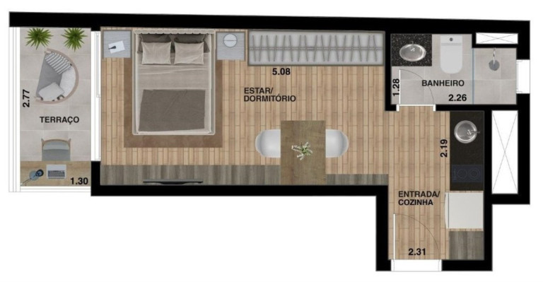 Imagem Imóvel com 1 Quarto à Venda, 20 m² em Paraíso - São Paulo Imagem Imóvel com 1 Quarto à Venda, 20 m² em Paraíso - São Paulo