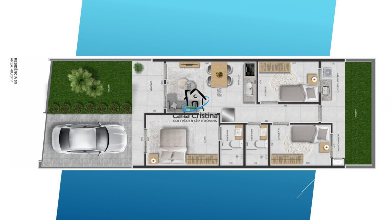 Imagem Sobrado com 3 Quartos à Venda, 58 m² em Balneário Marajó - Matinhos