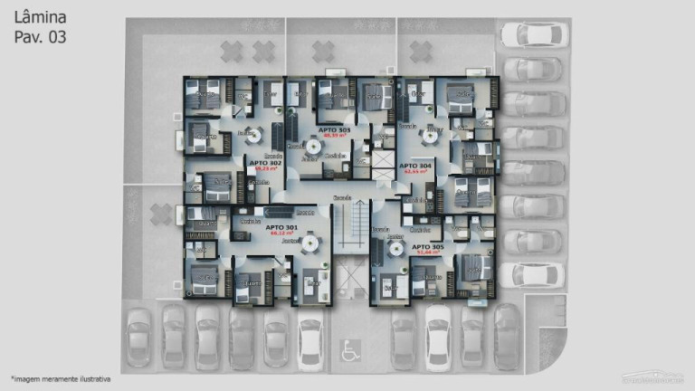 Imagem Apartamento com 2 Quartos à Venda, 59 m² em Bessa - João Pessoa