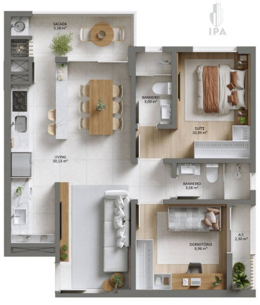 Apartamento com 3 Quartos à Venda, 74 m² em Vila Operária - Itajaí