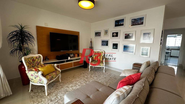 Imagem Apartamento com 3 Quartos para Alugar, 181 m² em Gonzaga - Santos