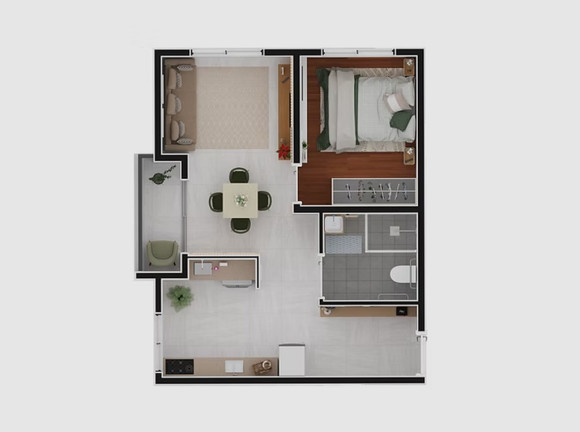 Imagem Apartamento com 2 Quartos à Venda, 47 m² em Parque Das Paineiras - São Paulo