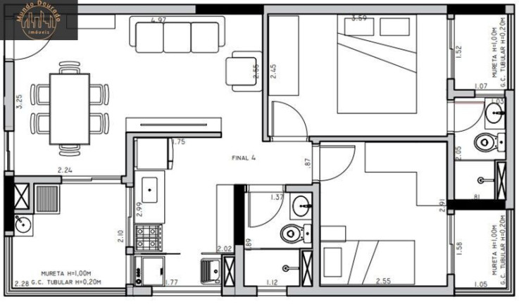 Imagem Apartamento com 2 Quartos à Venda, 57 m² em Jardim - Santo André