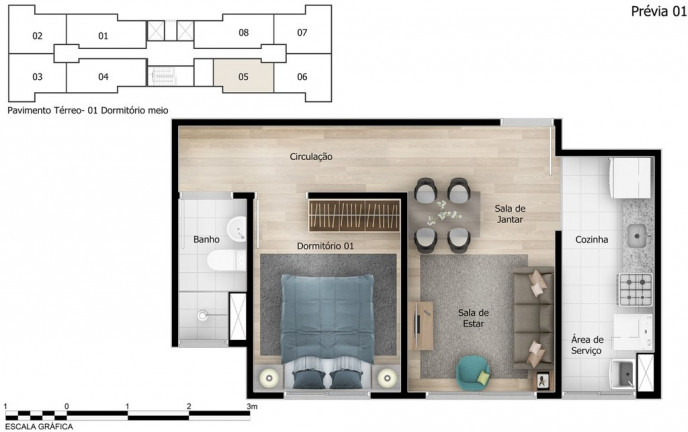Imagem Apartamento com 2 Quartos à Venda, 44 m² em Interlagos - São Paulo