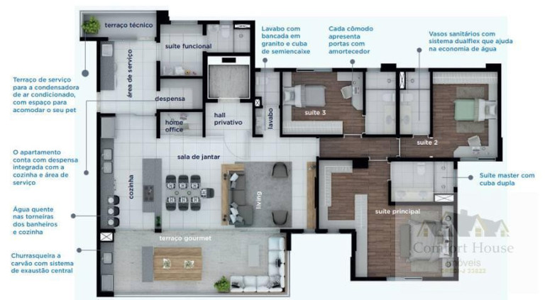 Imagem Apartamento com 4 Quartos à Venda, 178 m² em Jardim - Santo André Imagem Apartamento com 4 Quartos à Venda, 178 m² em Jardim - Santo André