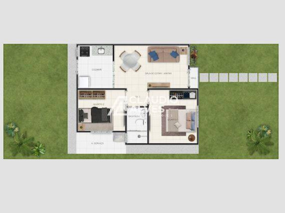 Imagem Casa de Condomínio com 2 Quartos à Venda, 50 m² em Conceição - Feira De Santana