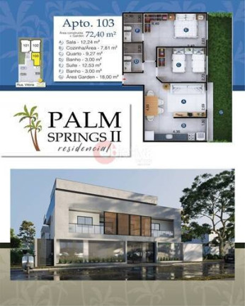 Imagem Apartamento com 2 Quartos à Venda, 64 m² em Palmeiras - Cabo Frio Imagem Apartamento com 2 Quartos à Venda, 64 m² em Palmeiras - Cabo Frio