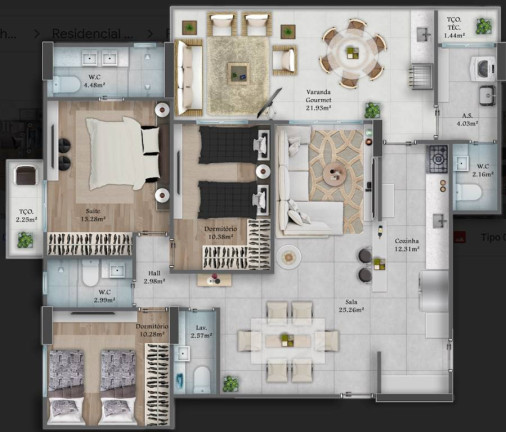 Imagem Apartamento com 3 Quartos à Venda, 132 m² em Forte - Praia Grande