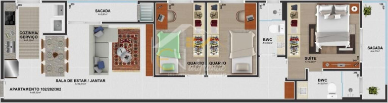 Imagem Apartamento com 3 Quartos à Venda, 88 m² em Centro - Pinhais Imagem Apartamento com 3 Quartos à Venda, 88 m² em Centro - Pinhais