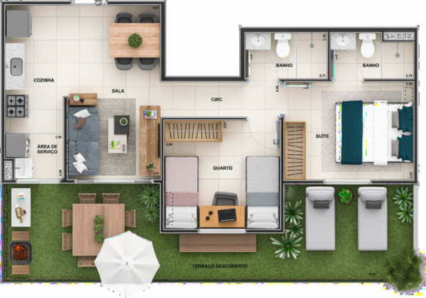 Imagem Imóvel com 3 Quartos à Venda, 59 m² em Barra Da Tijuca - Rio De Janeiro