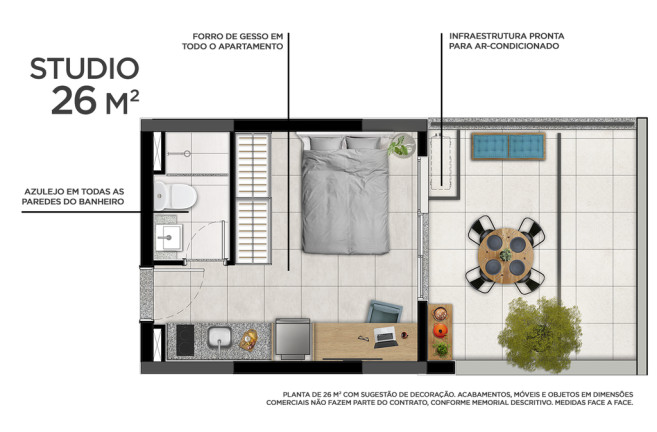 Imagem Apartamento à Venda, 21 m² em República - São Paulo Imagem Apartamento à Venda, 21 m² em República - São Paulo