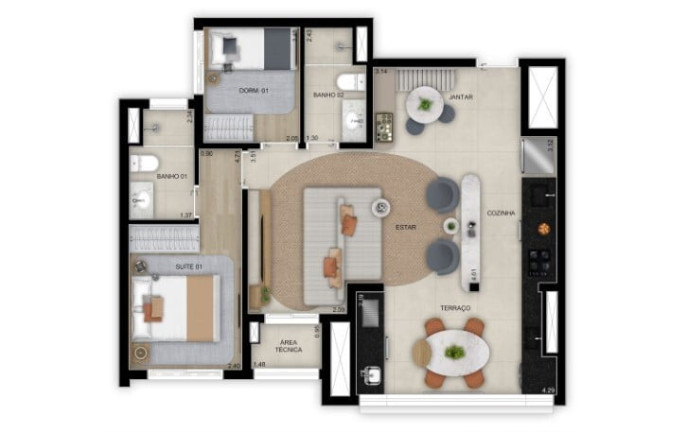 Imagem Apartamento com 2 Quartos à Venda, 56 m² em Santo Amaro - São Paulo Imagem Apartamento com 2 Quartos à Venda, 56 m² em Santo Amaro - São Paulo