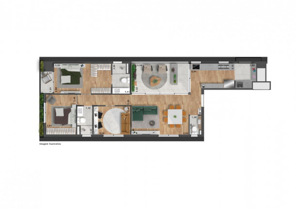 Imagem Apartamento com 3 Quartos à Venda, 104 m² em Cerqueira Cesar - São Paulo