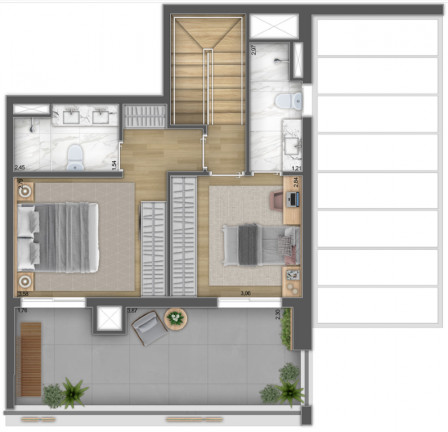 Imagem Cobertura com 1 Quarto à Venda, 115 m² em Pinheiros - São Paulo